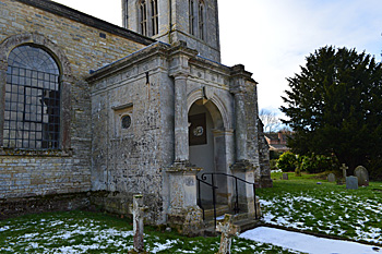 The north porch from the north-east February 2014